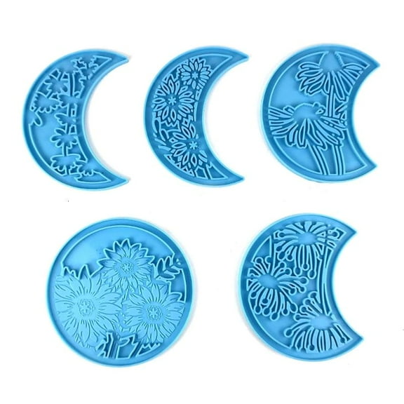 WINDLAND Moon-phase Combination Resin Mold DIY Silicone Craft Mold Wall Hanging Decor