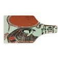 thumbnail image 2 of Egyptian Print Cutting Board, Papyrus with Graphic with Egyptian Language Vintage Art, Decorative Tempered Glass Cutting and Serving Board, Wine Bottle Shape, Red Cream, by Ambesonne, 2 of 5