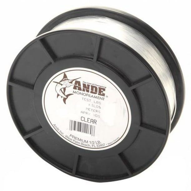 Ande Premium Monofilament 1/2 lb Spool Fishing Line, Clear Walmart