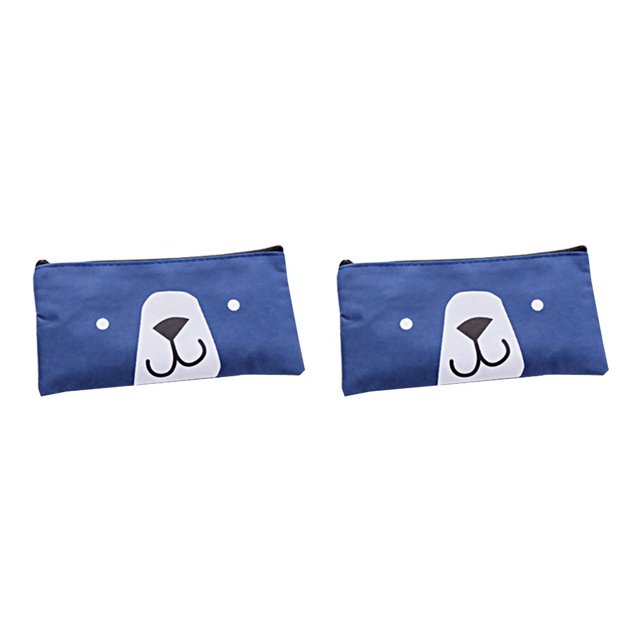 Tholdsy Estuche de lona con diseño de oso encantador, bolsa de alta capacidad, papelería bonita para niña, suministros escolares, caja de lápices, Type1 NO1