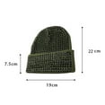 thumbnail image 6 of HEVIRGO Unisex Winter Hat Folded Brim Bonnet Rhinestone Elastic Keep Warm Cap Adult Cold Weather Headwear for Outdoor And Daily, 6 of 8