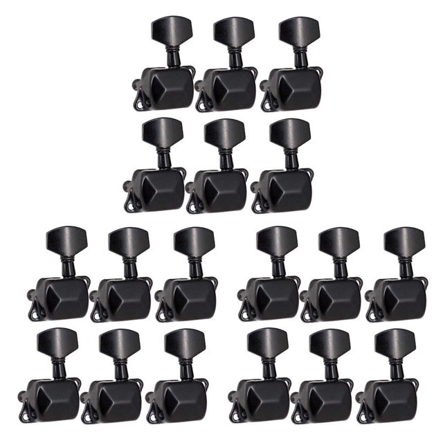 Toystoory 6 piezas de clavijas de afinación de guitarra, afinadores de cabeza de máquina, perillas de repuesto, 6 piezas derechas 6 Rechts 3piezas Toystoory CBP232498