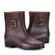 thumbnail image 4 of Zapatos impermeables antideslizantes para mujer, zapatos de lluvia de Color sólido, botas medias con cerrojo de tacón bajo de plástico Wmkox8yii ghj499, 4 of 4