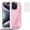 Pink, variant on Compatible with iPhone 15 Pro Max 6.7 inch Phone Case Tempered Glass Screen Protector Bling Liquid Glitter Clear Hybrid Shockproof TPU Military Grade Protective Heavy Duty Cell Cover Women Pink