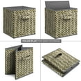 thumbnail image 5 of Sorbus Collapsible Fabric Storage Bin - 4 Piece Set with Handles – Foldable Organizer Cubes for Closet - Cubby Basket with Woven Design - Bedroom, Living Room, and Dorm Organization, 5 of 5