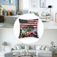 thumbnail image 5 of American Flag Racing of July Monster Truck Boys Men Throw Pillow, 5 of 7
