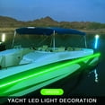 thumbnail image 3 of 16ft Waterproof LED Marine Boat Yacht Deck Pontoon Light Green+Remote Control, 3 of 10