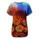 thumbnail image 3 of Puntoco mujeres verano moda manga corta cuello redondo impresión Casual blusa camiseta tops Puntoco Puntoco-6468, 3 of 4