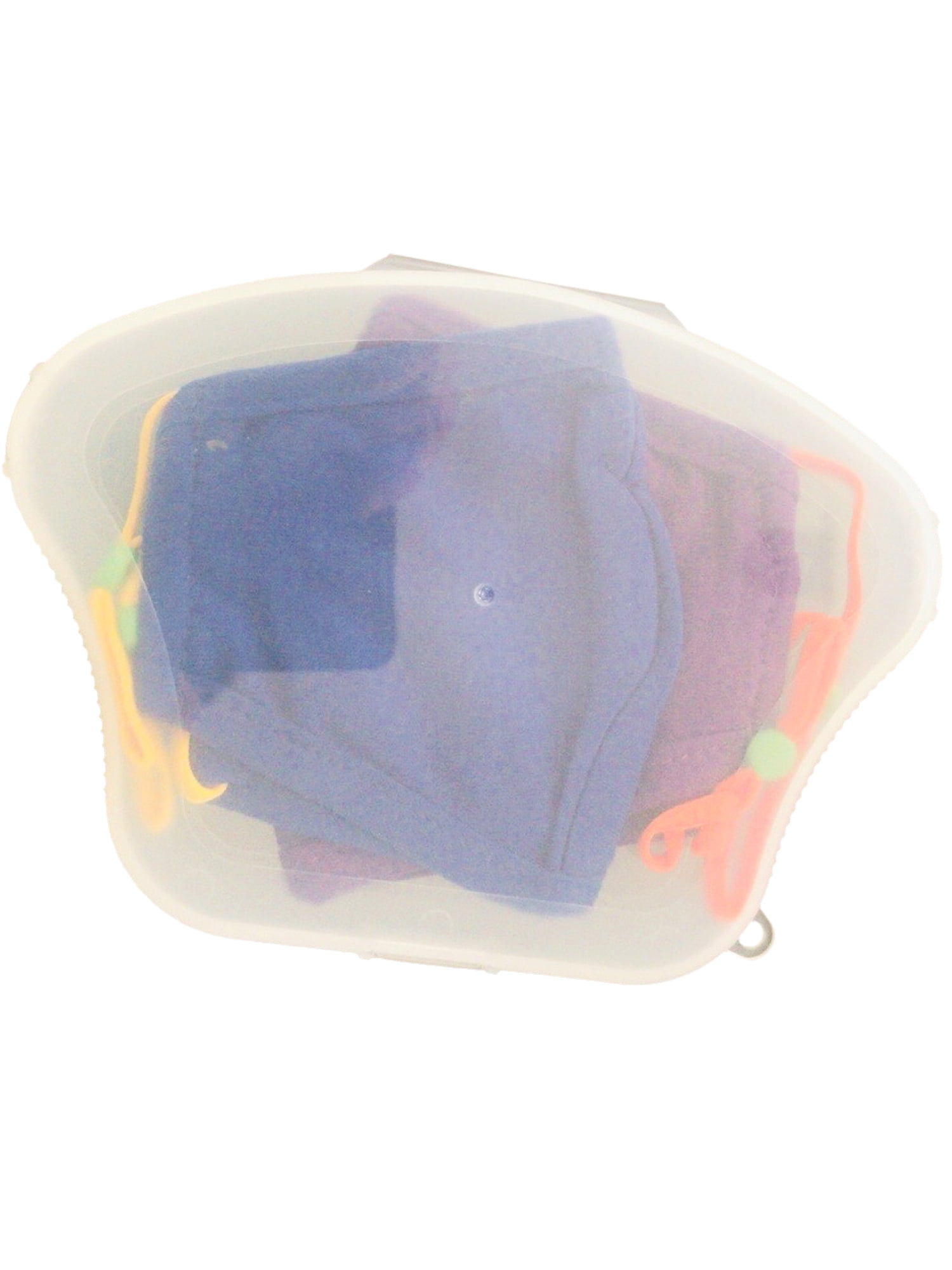 DSCover Face Mask Holder Clear Plastic Storage Case with Keyring and Lanyard 3 Pack