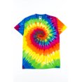 thumbnail image 2 of Classic Rainbow Tie Dye Shirt - Unisex Hippie Tee, Psychedelic Colors, 2 of 3