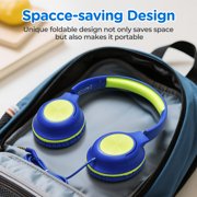 Mpow Kids Headphones with Microphone, 85/94dB Volume Limit, Foldable Over-Ear Stereo Headset for Girls & Toddlers
