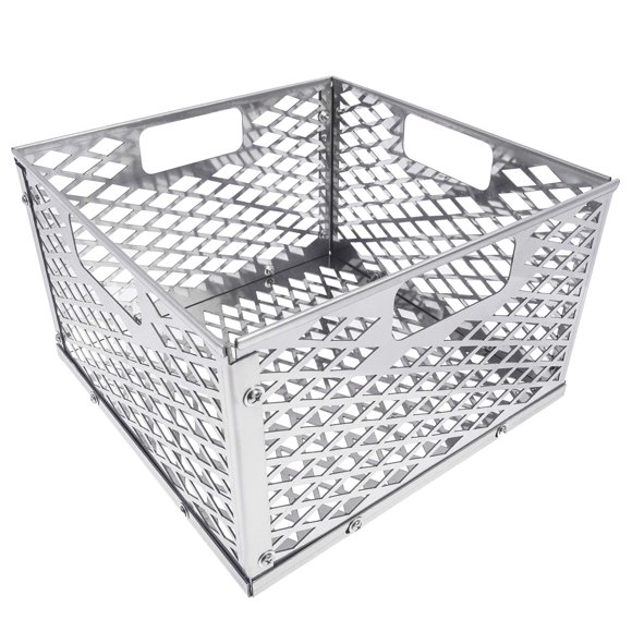 Cesta de cámara de fuego DELSbbq 30x30x19 cm Acero inoxidable