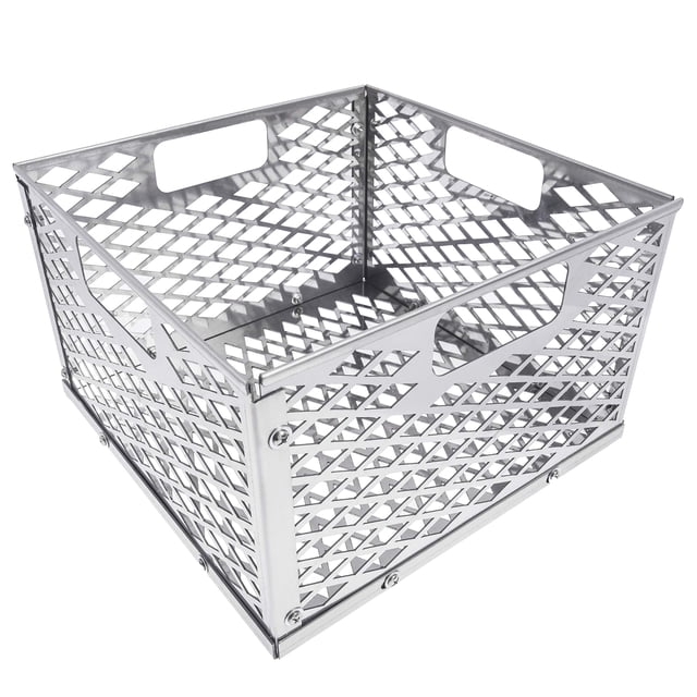 Cesta de cámara de fuego DELSbbq 30x30x19 cm Acero inoxidable