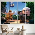 thumbnail image 3 of Up Movie Canvas Gift, Canvas Home Decor, Canvas Art, 3D Printed Canvas, Carl Fredricksen Art Canvas, Cute Dog Canvas Print, Canvas Wall Decor - White Framed, 3 of 9