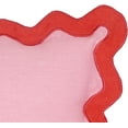 thumbnail image 4 of Tov Furniture Scalloped Edge Rust and Pink Linen Throw Pillow, 4 of 11