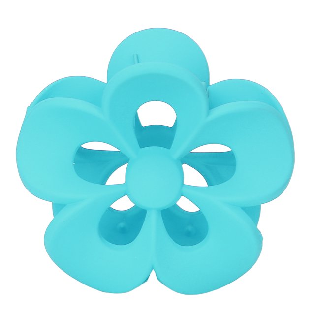 Pinza De Garra Mate, Pinza De Pelo En Forma De Flor Delicada Elegante Para Mujeres Niñas Para Maquillaje Belleza Para Fiesta De Compras ANGGREK Azul eléctrico