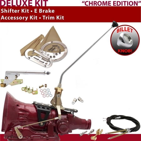 American Shifter C4 Shifter Kit Chrome 16 in. E Brake Cable Clevis Trim Kit for F20CB