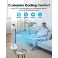thumbnail image 2 of Ventilador de Torre Uthfy Sin Aspas Oscilante 30 cm 3 Velocidades Blanco, 2 of 7
