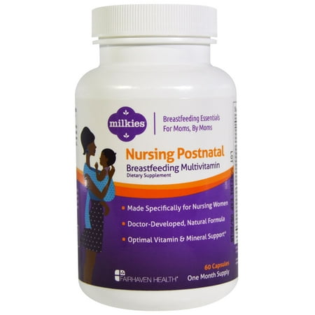 Fairhaven Health, Nursing Postnatal Breastfeeding Multivitamin, 60 (Best Vitamins While Breastfeeding)