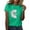 Green, variant on Basic T Shirts Women Sunflower Summer T Shirt Plus Size Loose Blouse Tops Girl Short Sleeve Graphic Casual Tees