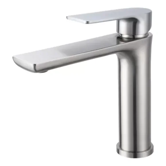 Llave Mezcladora Monomando De Lavabo Acero Inoxidable Mb-696