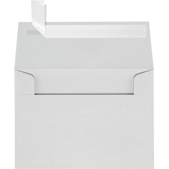 LUXPaper Enveloppes d'Invitation 4Bar A1 / Peler & Presser / 3 5/8 Pouces x 5 1/8 Pouces / Gris / 80lb. Texte / 100 % Coton / 250 Qt