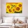 thumbnail image 2 of Elephant Stock Sunflower Sunset Horizon Wall Art - Horizontal Canvas Wall Art - Living Room Wall Decor - Floral And Botanical Canvas - Orange And Gold Decor - 45" x 30", 2 of 4