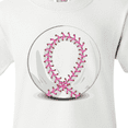 thumbnail image 4 of Inktastic Pink Breast Cancer Ribbon Baseba Youth T-Shirt, 4 of 5