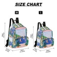 thumbnail image 2 of FORMRS Mini Backpack Purse for Women Travel Daypack Casual Shoulder Bag, Green Seaside, 2 of 7