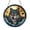 Acrylic 3.5 Inch, variant on Fantasy Forest Scene Glass Window Panel Featuring Wolf Design, Decorative Wildlife Light Catching Art for Home Window Spaces