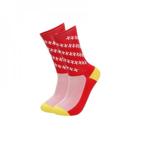 

1 Pair Professional Sport Cycling Socks Men Women Wear Resistant Breathable Endurable Mid Length Training Socks