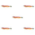 thumbnail image 2 of Wosthever Jigs de calamar, señuelo de pesca ligero de camarón de madera brillante, señuelo de pesca de plástico de nailon, cebo útil Type2 NO2, 2 of 6