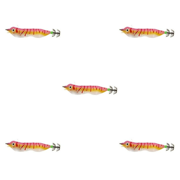 Advancent Jigs de calamar con anzuelos, señuelo de pesca ligero, acero de alto carbono, nailon, cebo resistente al desgaste, agua dulce, agua Type2 NO2