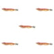 thumbnail image 3 of Naiovety Jigs de calamar, señuelo de pesca ligero de camarón de madera brillante, señuelo de pesca de nailon de acero al carbono resistente Type2 NO2, 3 of 6