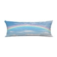 thumbnail image 1 of EREHome Rainbow Across Blue Sky Pillow Cover Body Pillowcase Pillow Protector 20x60 Inch, 1 of 1