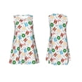 thumbnail image 3 of Bixox Christmas Hohoho 1 Print Women's Sleeveless A-Line Dress with Pockets, Casual Knee-Length Tank Dress for Summer-Large, 3 of 7