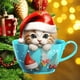 thumbnail image 1 of Adornos navideños, regalos navideños, adornos para árbol de Navidad, adornos navideños de acrílico 2D, colgantes para árbol de Navidad, fiestas, coches, decoración del hogar, adornos navideños de acrí, 1 of 5