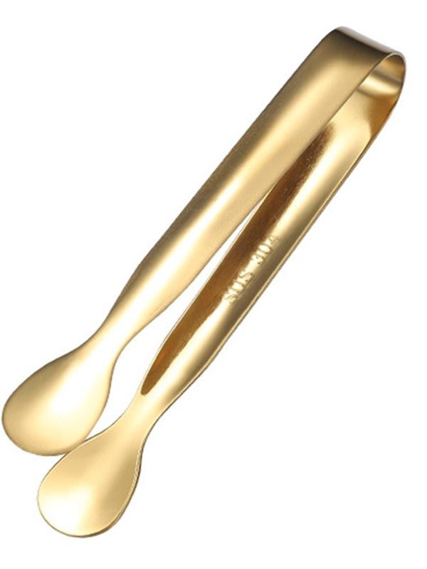 Sugar Tongs Ice Tongs Stainless Steel Serving Clip, Multicolored Tea Coffee Party Bar Utensil