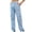 Light Blue, variant on Cargo Pants for Women Vintage Baggy Boyfriend Jeans with Pockets High Waisted Straight Leg 6 Pockets Wide Leg Jeans Casual Street Work Clothes