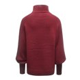 thumbnail image 6 of Ladies M Sweaters for Women Mid Neck Sweater Loose Long Sleeve Knit Solid Color Sweater Pullover Top Pullover Sweat Shirt for Men Sweatshirts for Big And Tall Women Pullover Sweaters Long Sleeve Di, 6 of 6