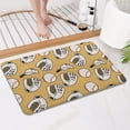 thumbnail image 4 of Yellow Baseball Items Pattern Bathroom Rugs Mat,Non Slip Microfiber Bathroom Rug,Rubber Backing,Soft Bathroom Mats for Bathroom Floor,Tub and Shower,17x27in(43x68cm), 4 of 5
