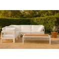 thumbnail image 2 of Meridian Furniture Nizuc White Outdoor Patio Modular Sectional, 2 of 8