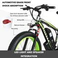 thumbnail image 5 of EAYSG 26"36V 500W Fat Tire Electric Bicycle Mountain Snow Beach EBike 21Speed(SHIMANO), 5 of 8
