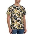 thumbnail image 2 of Vsdgher Snake And Rose Print Men's Dry Fit Mesh Athletic Shirts Moisture Wicking Tennis T-Shirt Tops, 2 of 9