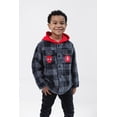 thumbnail image 2 of Shacket Marvel Spider-Man para Niños con Capucha y Forro de Polar a Cuadros, 2 of 7