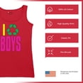 thumbnail image 6 of I Recycle Boys Puff Print Women's Tank Top Funny Dating App Humor Single Independent Heart Breaker Relationship, 6 of 7
