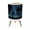 Color 1, variant on Small Trash Can with Lid Colorful sunset viewed from pink sea beach soft waves 1.8 Gallon Dog Proof Trash Can Round Garbage Can Waste Bin Wastebasket for Bathroom Bedroom Living Room