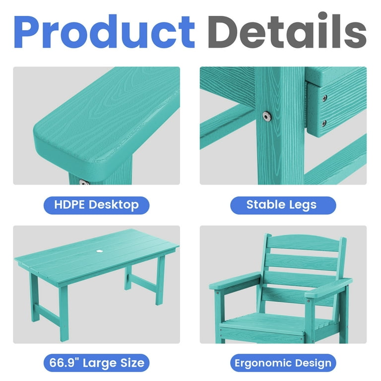 JUSTLET Outdoor Patio Dining Chair, Patio Furniture, Brown