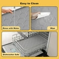 thumbnail image 6 of Pet Feeding Mat – Silicone Waterproof Dog Food Mat & Cat Food Mat with Raised Edge, Non-Slip Easy Clean Pet Food Placemat for Floor, 34"x22", Light Gray, 6 of 10