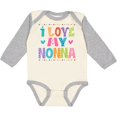 thumbnail image 3 of Inktastic I Love My Nonna Baby Clothes Girls Long Sleeve Baby Bodysuit, 3 of 5